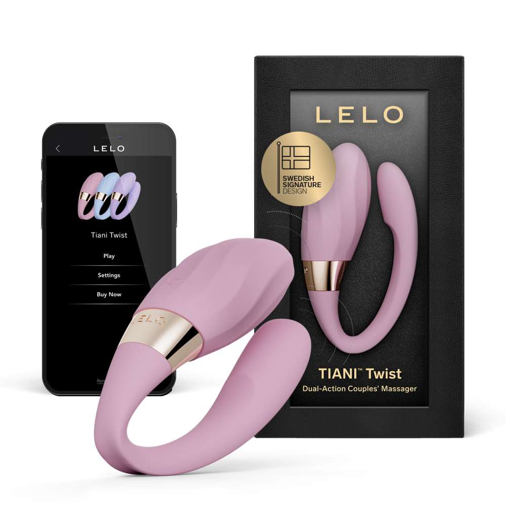 Lelo - Tiani Twist 可APP控双动式情侣按摩器 - 柔粉色 照片-2