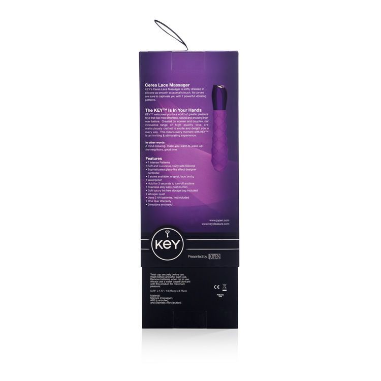 With 7 intense patterns for the ultimate in stimulation, Key... Key - Ceres Lace Vibe – Lavender photo-12