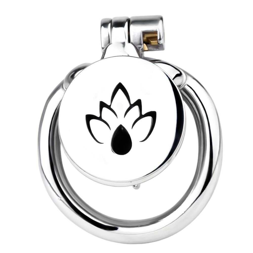 Material:304 Stainless steel
Cage length: 45mm
Cage high: 43... FAAK - Lily Flower Chastity Cage 45mm photo-3