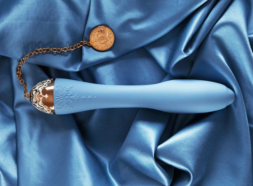 Design inspiration comes from the legend life of Queen Marie... Zalo - Marie Vibrator - Royal Blue photo-15