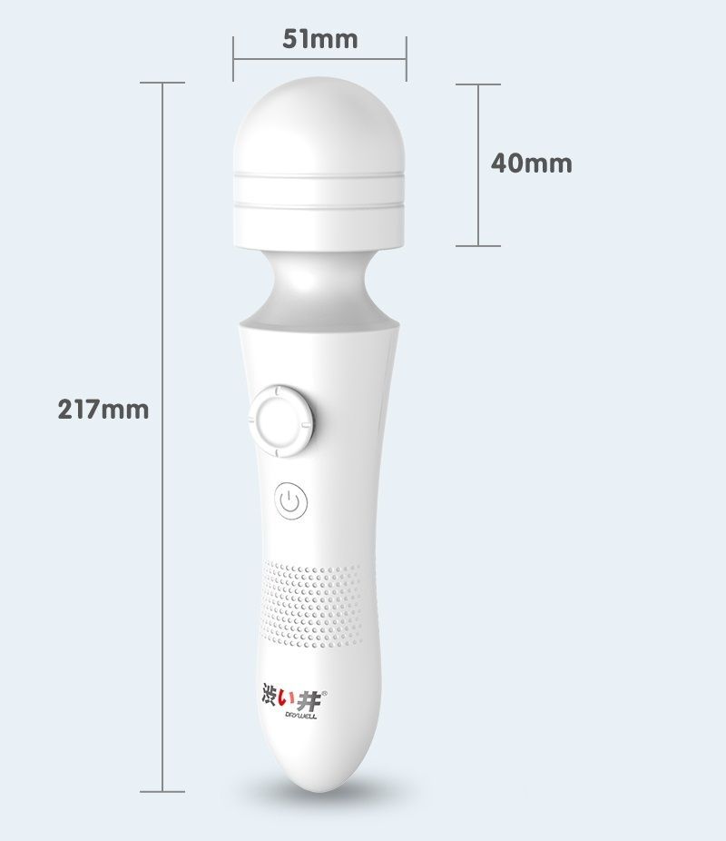 Gradual climax make her fall in and be fascinated little by ... Drywell - Wand Massager - White photo-14