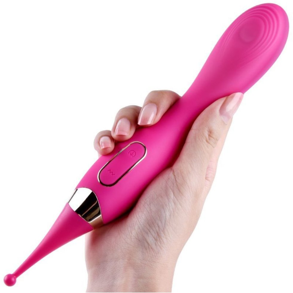 Dual motors with flapping and vibrating replaceable vibrator... Erocome - Dorado - Deep Rose photo-3