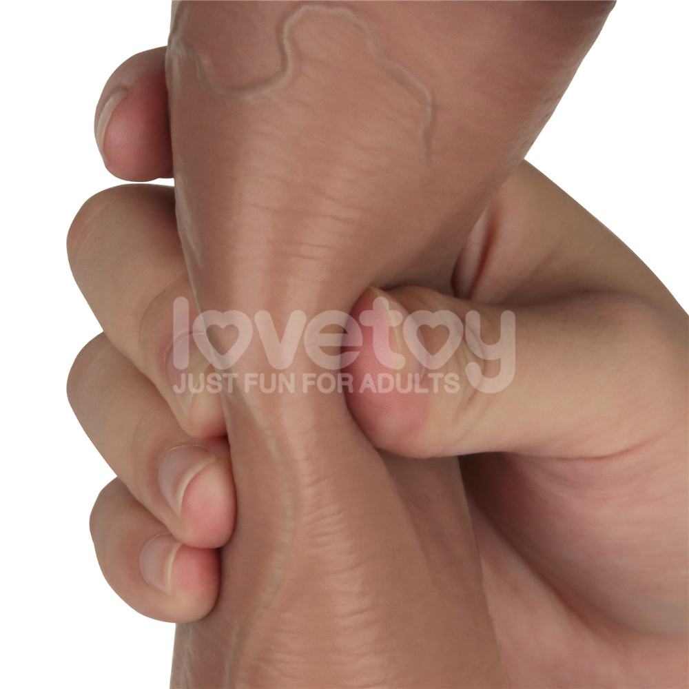 Lovetoy - Ingen 空心穿戴式 9'' 假陽具套裝 大碼至加加大碼 - 肉色 照片-10