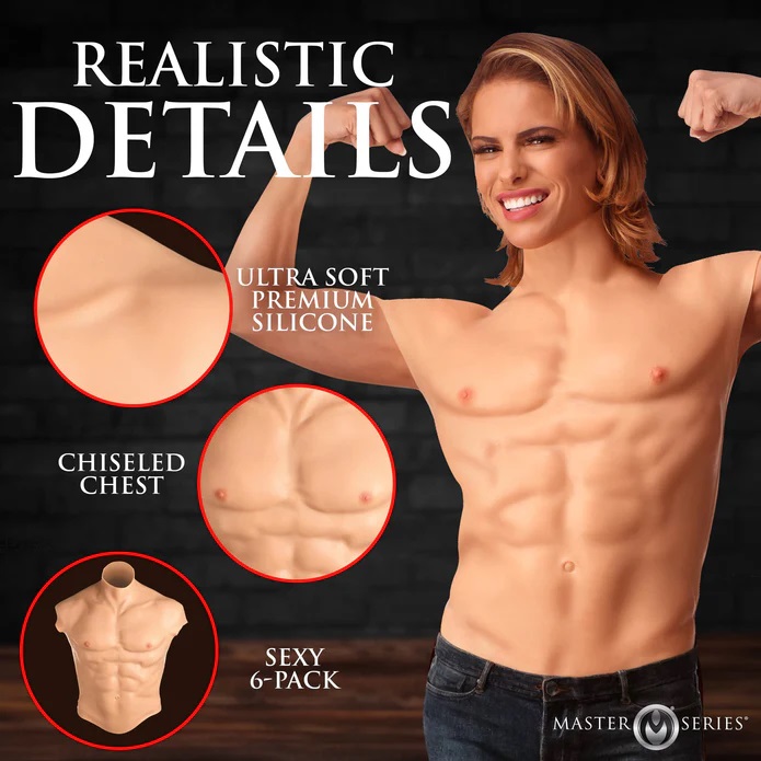 Unleash your inner strength with the Ripped Silicone Male Ch... Master Series - Ripped Silicone Male Chest S photo-4
