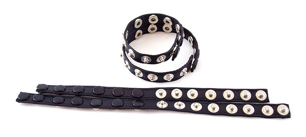 Buy Rouge - Leather Double Multi Snap Strap - Black — Online Shop ...