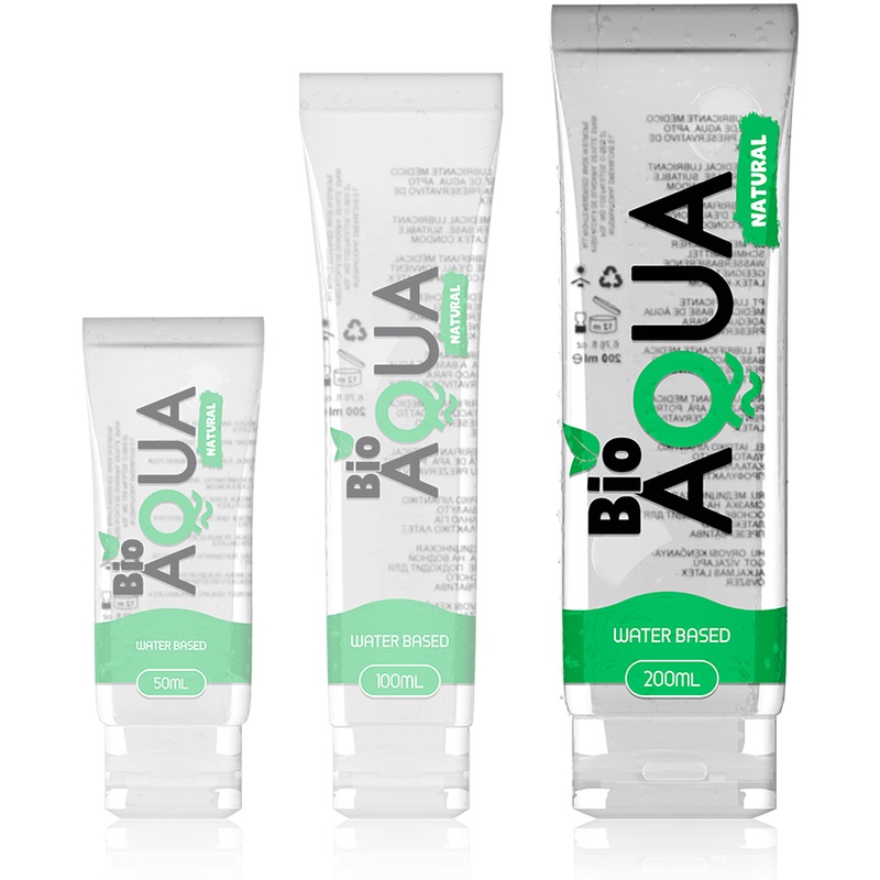 The BIOAQUA version of the water-based lubricant, thanks to ... BioAqua - Natural Water-Based - 200ml photo-2