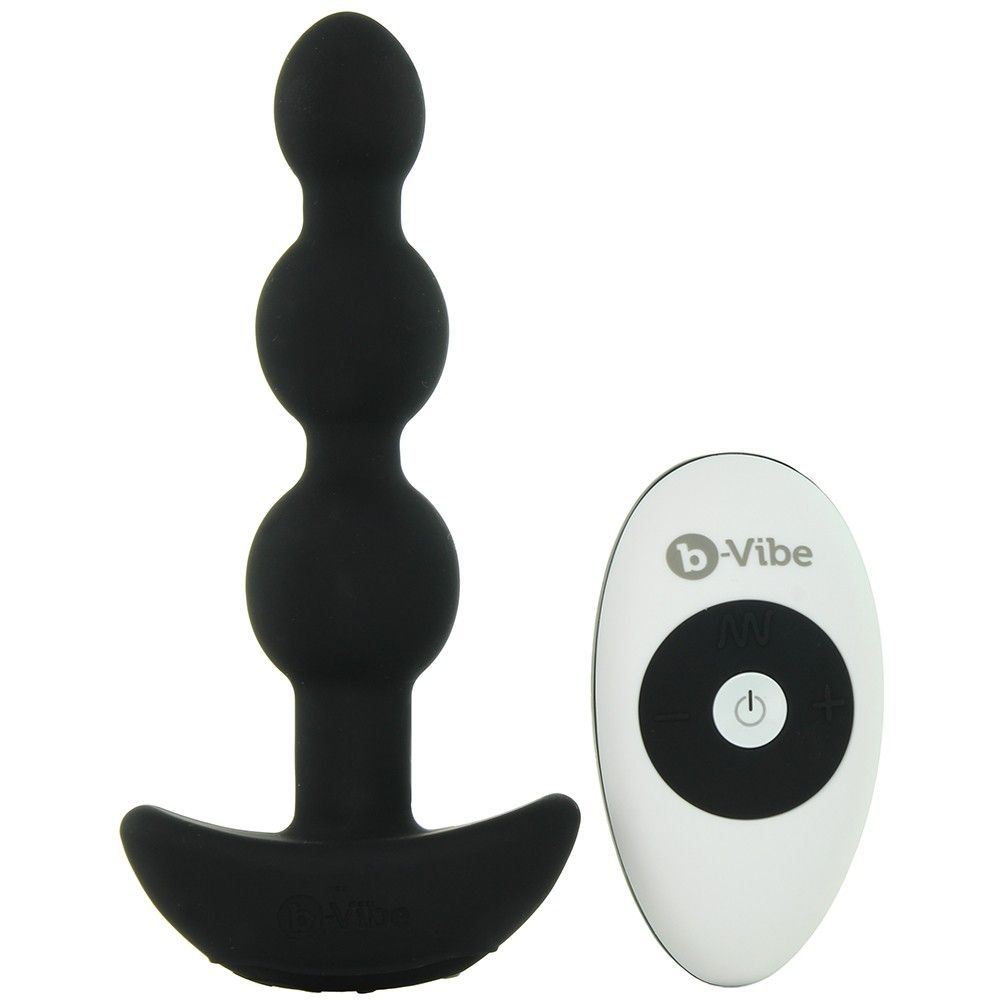 B-Vibe - Triplet Anal Beads - Black photo-11