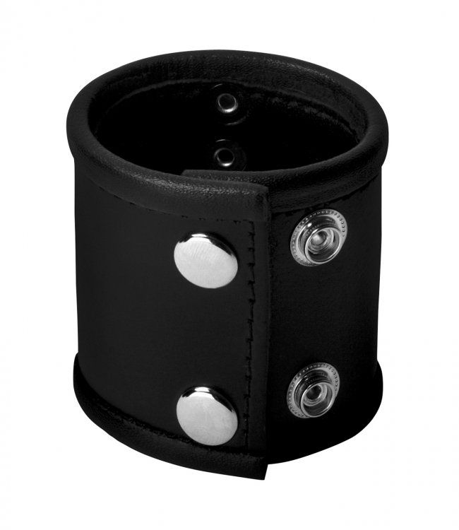 Whether you are masturbating, having sex with your lover, or... Strict - Ball Stretcher with D-Ring - Black photo-2