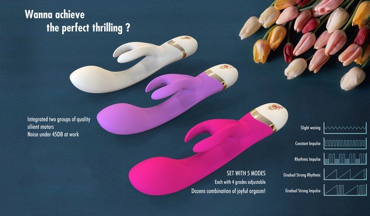 FT - Rabbit Vibrator - Deep Rose FT - Rabbit Vibrator - Deep Rose photo-2
