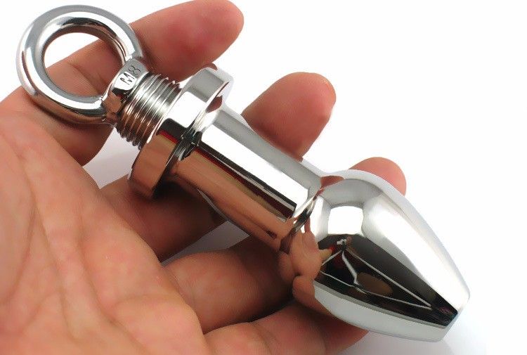 XFBDSM - Anal Plug with Handle - Stainless Steel photo-2