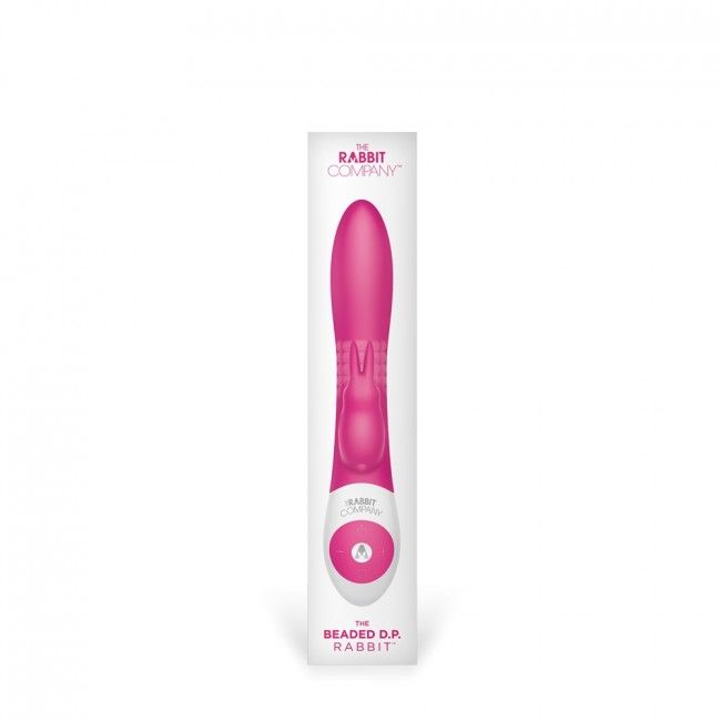 Simultaneously target the g-spot, clitoris and anus with 3 w... TRC - The Beaded DP Rabbit - Hot Pink photo-5