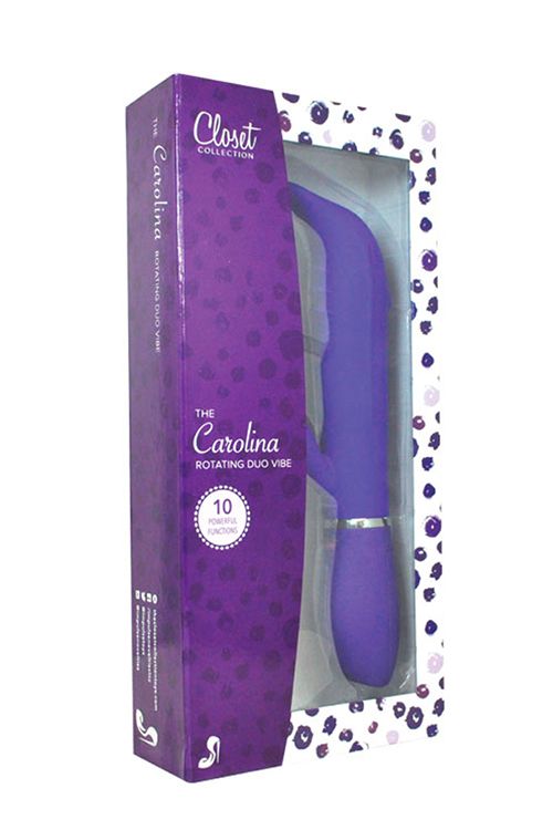 Let the Carolina Rotating Dual Vibe swim right into your hea... Closet Collection - The Carolina Rotating Dual Vibe - Purple photo-3