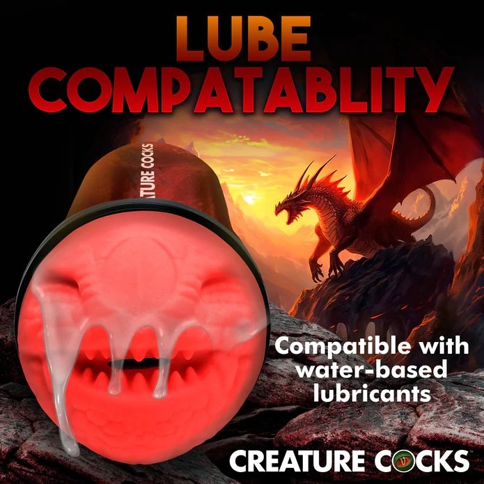 Are you ready to be ravaged by fire-breathing dragons? This ... Creature Cocks - Dragon Snatch Stroker photo-9
