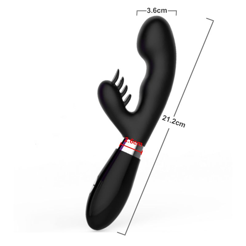 Material: Silicone
Length: 21.2 cm
Power supply: 2*AAA GB - 10 Speeds Aron Silicone Vibrator photo-7