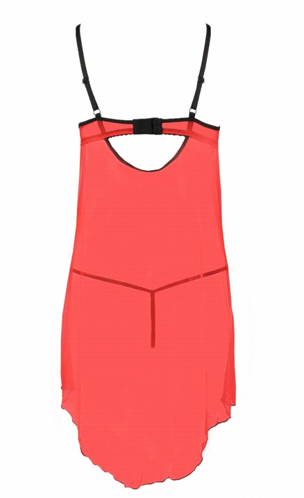 This chemise is an amazing and incredibly sexy piece of ling... Passion - Cherry Chemise - Red - L/XL photo-6