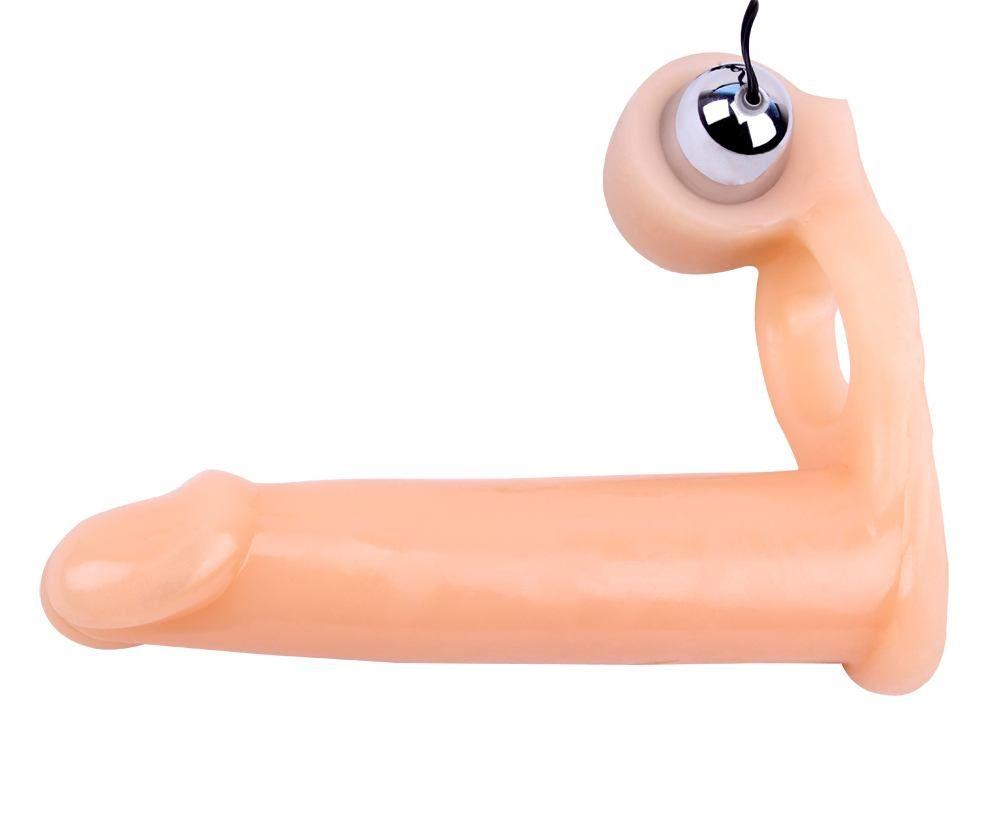 Material:TPE
Product Size:15.5cm . Φ3cm
Product Weight:0.170... Chisa - Vibration Triple Stimulator Sleeve w/ Dildo photo-3
