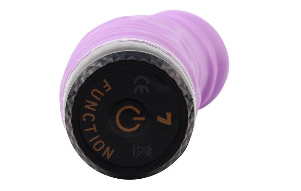 7 speeds, Waterproof, Silky silicone, Phthalates and Latex F... Chisa - Vibrating Thick Realistic Dildo - Purple photo-4