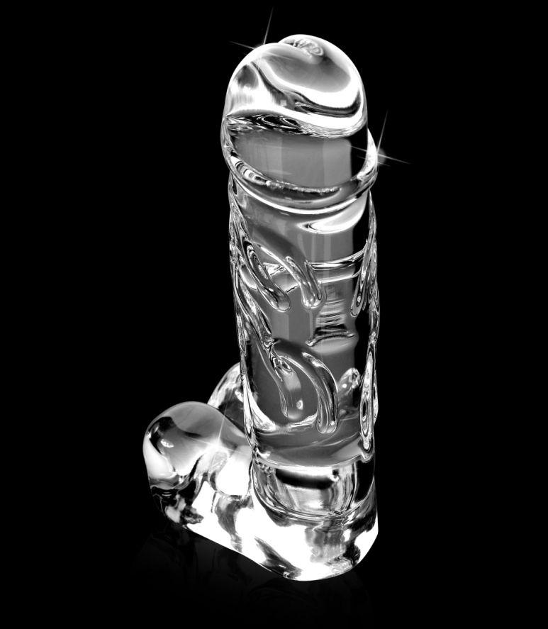 Elegant, upscale, and hand-crafted with amazing attention to... Icicles - Dildo Massager No.40 - Clear photo-4