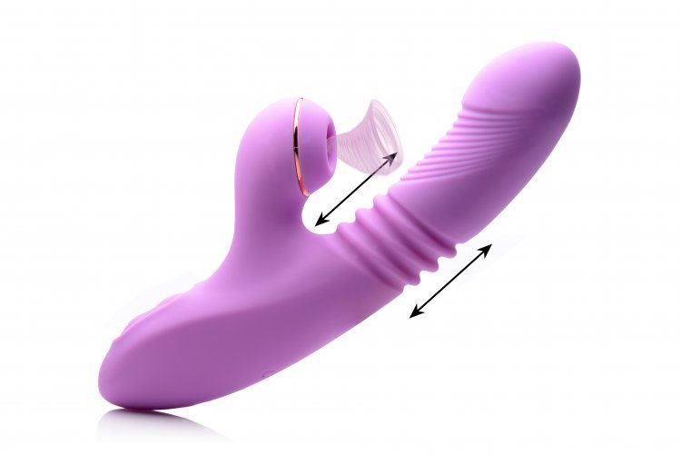 Inmi - Shegasm Pro-Thrust Suction Rabbit - Purple photo-4. 