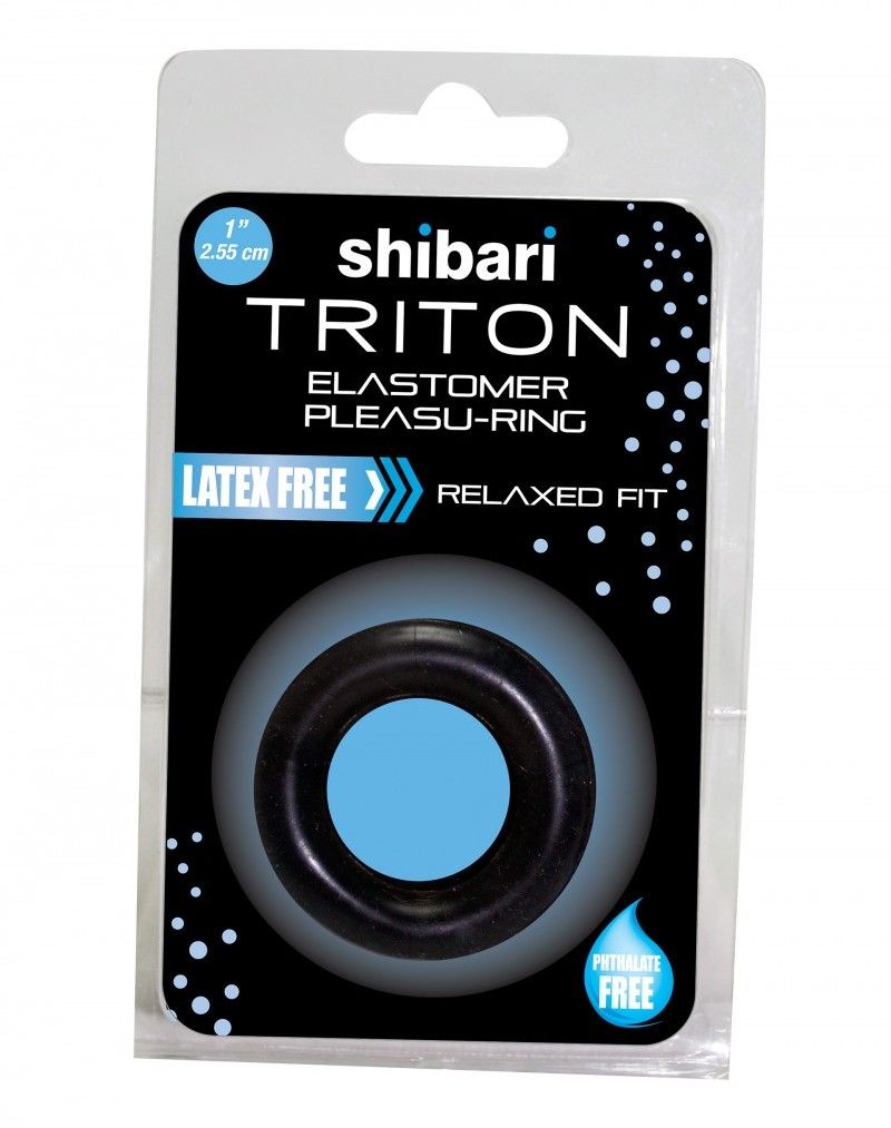 Shibari - Triton Elastomer 阴茎环 - 黑色 照片-2