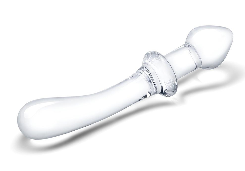 Glas - 9" Classic Curved Dual-Ended Dildo photo-4