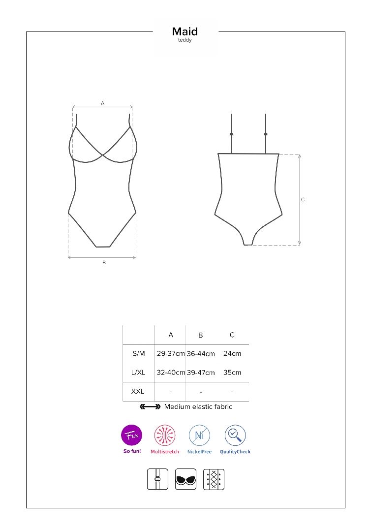 Obsessive - Maid Teddy - Blue - L/XL photo-9