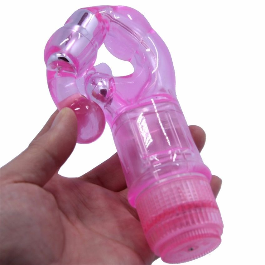 Use your waterproof Naughty Rabbit Vibrator in the tub, show... Aphrodisia - Naughty Rabbit Crystal Stimulator Vibe - Purple photo-8