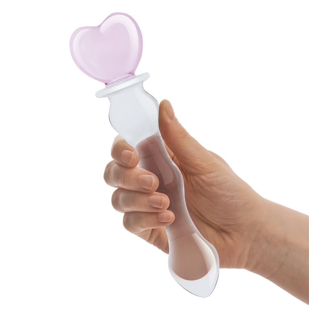 Glas - 8" Sweetheart Glass Dildo photo-2