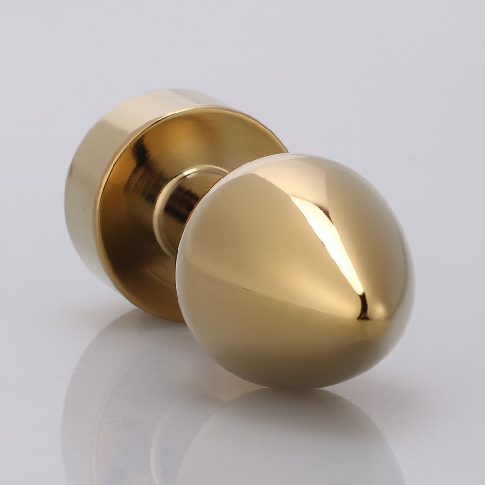 MT - Anal Plug 92x35mm - Golden/Green photo-3