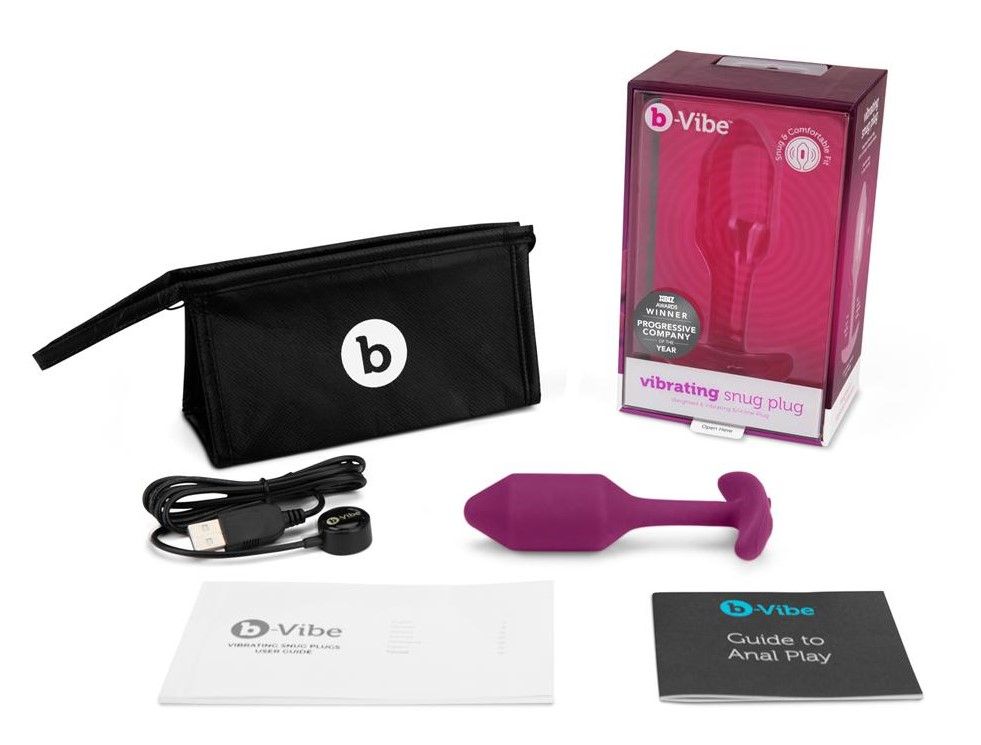 B-Vibe - Vibrating Snug Plug 2 - Rose photo-8