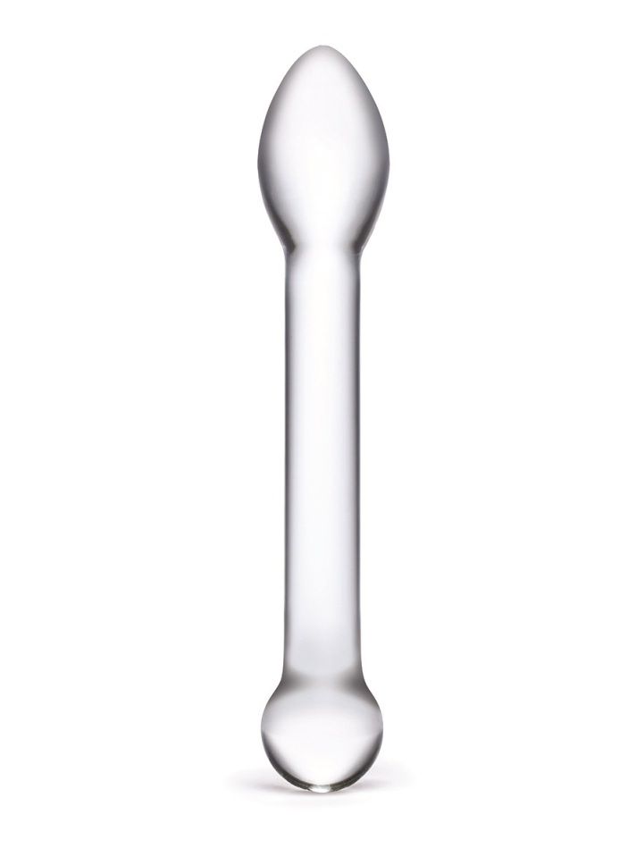 Treat yourself to an effortless G-spot orgasm with this expe... Glas - 8" Slimline G-Spot Glass Dildo photo-4