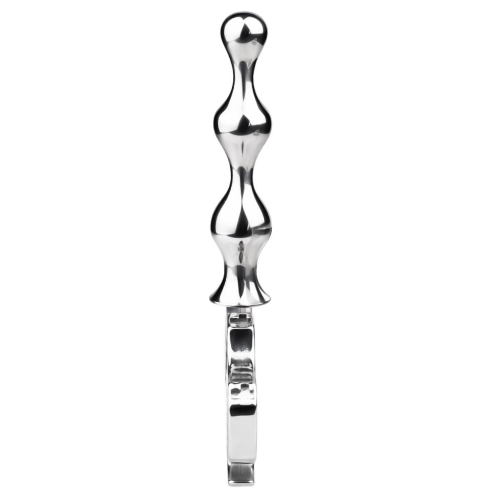 Material: 304 Stainless steel
Total high: 102mm &... FAAK - Knuckle Metal Anal Plug S photo-3