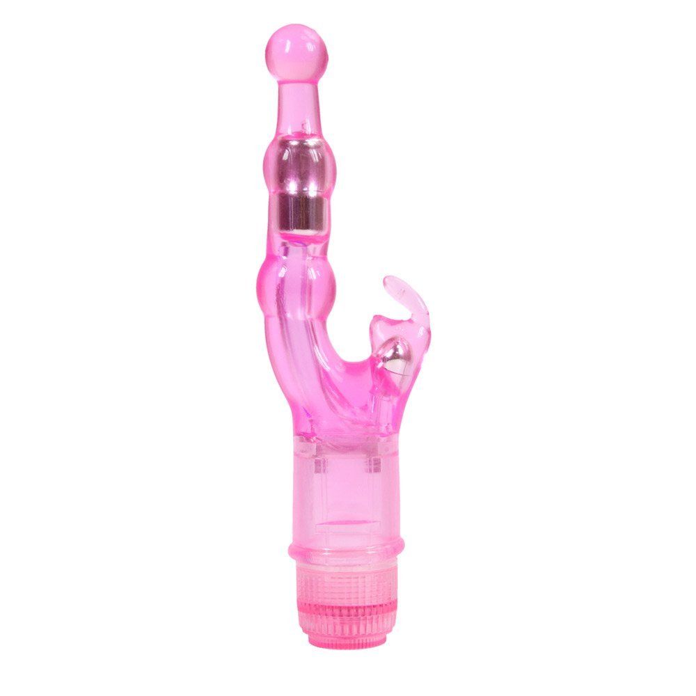 Use your waterproof Naughty Rabbit Vibrator in the tub, show... Aphrodisia - Naughty Rabbit Crystal Stimulator Vibe - Pink photo-8