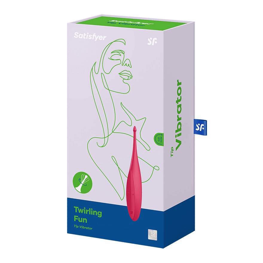 The Satisfyer Twirling Fun with its intermittent, powerful, ... Satisfyer - Twirling Fun - Red photo-5