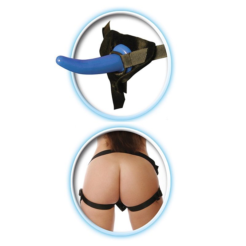 You teased him first with a tongue or finger, and now he wan... Fetish Fantasy - Beginners Strap-On for Him - Blue photo-5