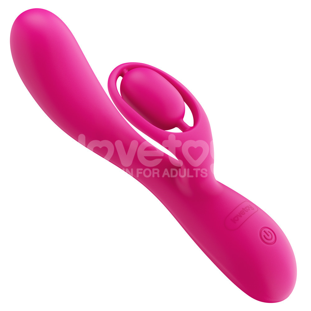 Experience ultimate pleasure with this luxury rechargeable s... Lovetoy - Orbit Rabbit Vibrator - Pink photo-9
