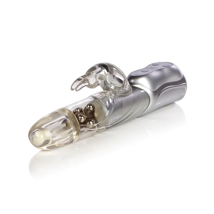 Explore your erogenous zones with the Advanced Waterproof Ja... CEN - Advanced Waterproof Jack Rabbit 3 Rows - Clear photo-4