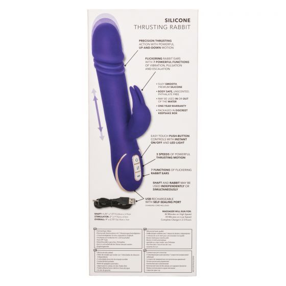 The luxurious Jack Rabbit Signature Collection brings thrill... CEN - Jack Rabbit Signature Thrusting Vibe - Purple photo-11