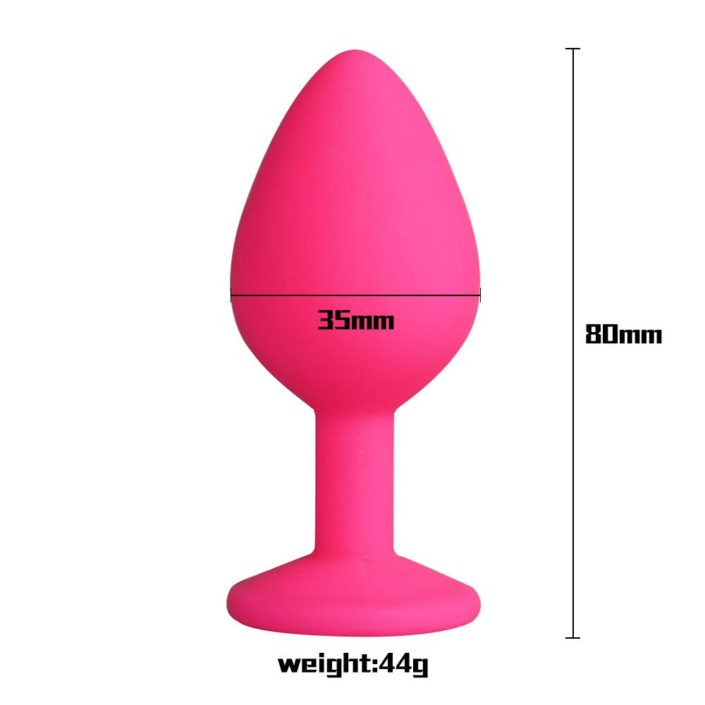 MT - Silicone Anal Plug 80x35mm photo-4