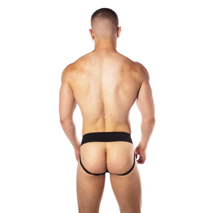 Prowler - Hole Punch Leather Jock - Black - S 照片-2