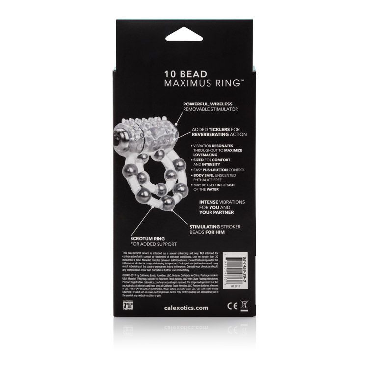 CEN - Ring 10 Stroke Beads Vibrating - Clear photo-7