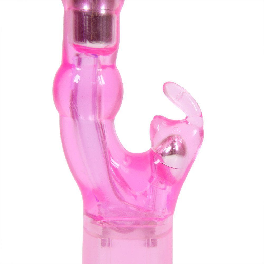 Use your waterproof Naughty Rabbit Vibrator in the tub, show... Aphrodisia - Naughty Rabbit Crystal Stimulator Vibe - Pink photo-11
