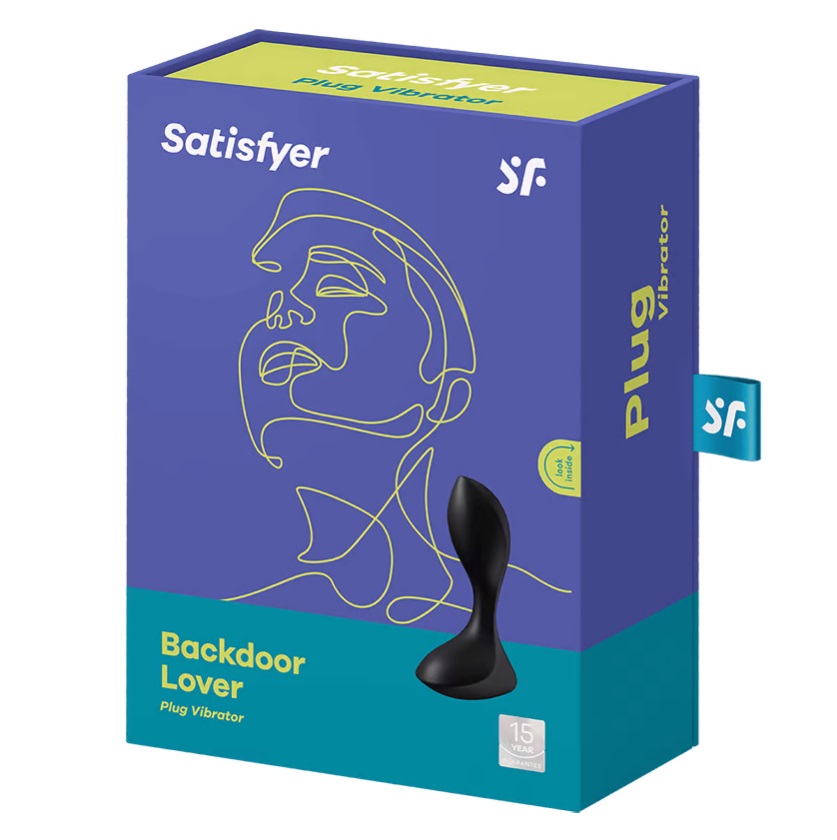 The rounded shape and powerful vibrations make the silicone ... Satisfyer - Backdoor Lover Plug - Black photo-9
