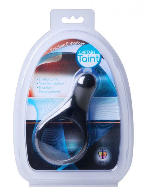 Enhance and stimulate...the Captain Taint Erection Enhancer ... Trinity Vibes - Captain Taint Cock Ring - Black photo-4