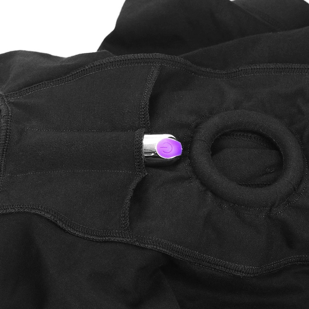 These Unisex Classic breathable cotton boxers are Comfortabl... Lovetoy - Strapon Shorts For Sex - Black - S photo-4