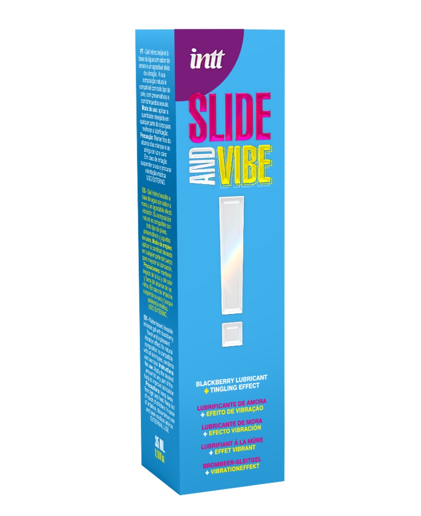 Intimate lubricant with a vibrating effect and blackberry fl... INTT - Slide and Vibe Tingling Lube - Blackberry - 35ml photo-3