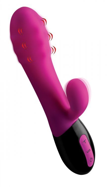 Experience a unique internal sensation with this rabbit-styl... Inmi - Pulsette 7x Pulsating Vibe - Pink photo-3