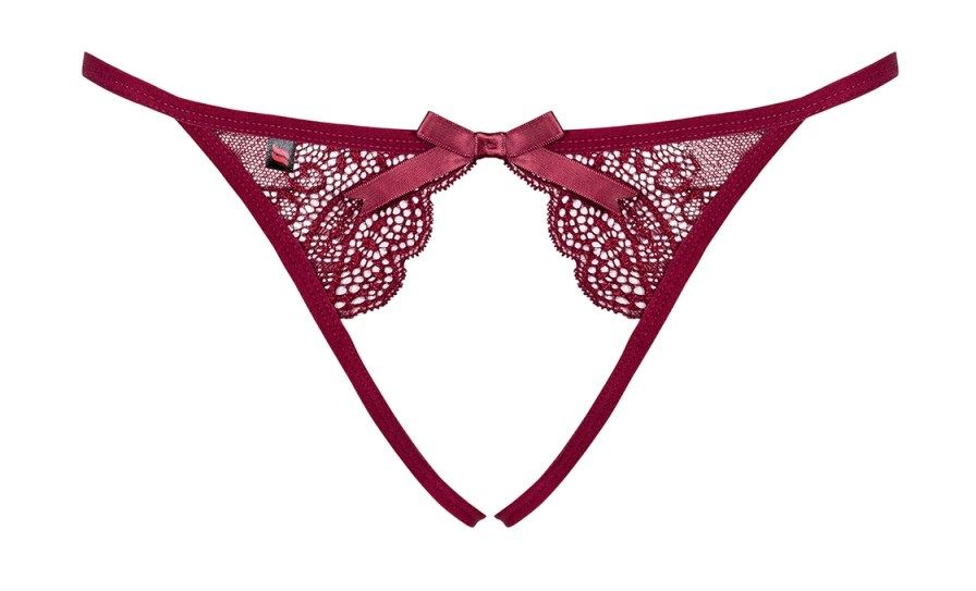 Are you looking for absolutely amazing panties? You can stop... Obsessive - Miamor Crotchless Panties - Ruby - S/M photo-7