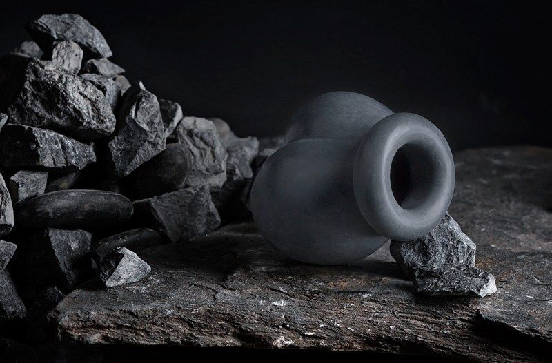 Protect and stimulate your manly shapes with this liquid sil... Boners - Liquid Silicone Ball Pouch - Grey photo-2