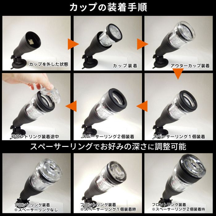 Classic standard of electric onahole machine that can work w... SSI - Cyclone X10 USB - Masturbator photo-7